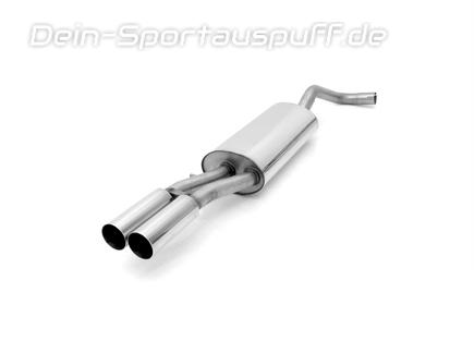 Fox Edelstahl Sportauspuff Audi A4 B5 Limousine/Avant 2x76mm rund scharf gerade