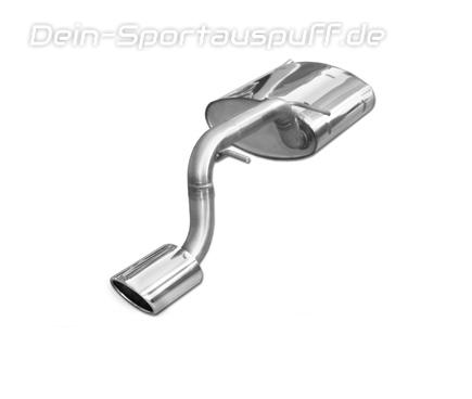 Fox Edelstahl Sportauspuff Suzuki Ignis Sport FH u. MH ab 2000 115x85mm oval eingerollt abgeschrägt