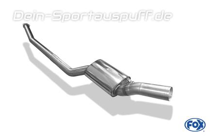 Fox Edelstahl Vorschalldämpfer Ø76mm Audi Urquattro