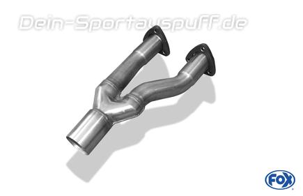 Fox Edelstahl Verbindungsrohr für Modelle mit Doppel-Kat Audi 80 B4 Limousine/Avant 2.0-2.8l