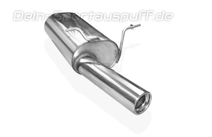 Fox Edelstahl Sportauspuff Citroen Xsara Picasso Typ N68 1x80mm rund eingerollt gerade mit Absorber