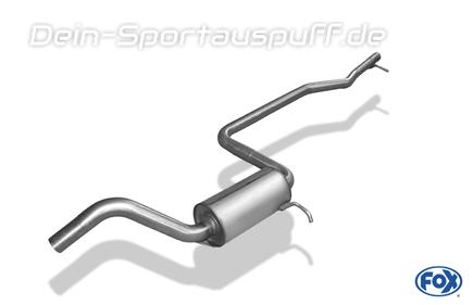 Fox Edelstahl Vorschalldämpfer Ford Fiesta MK3 Typ GFJ Bj.89-96