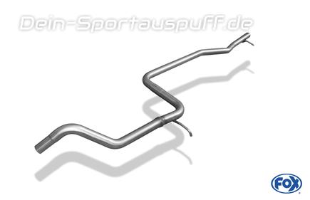 Fox Edelstahl Vorschalldämpfer-Ersatzrohr Ford Fiesta MK3 Typ GFJ Bj.89-96