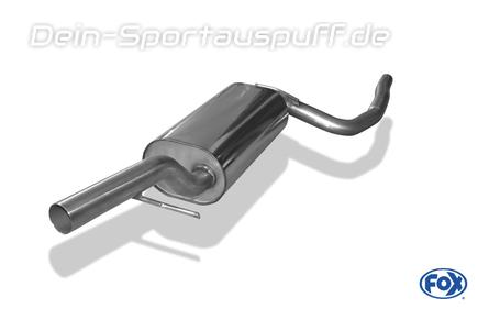 Fox Edelstahl Vorschalldämpfer Ford Focus 1 Fließheck Stufenheck Tunier DAW DBW DFW DNW 1.4l