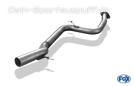 Fox Edelstahl Vorschalldämpfer-Ersatzrohr Ford Focus 2 RS ab 2009