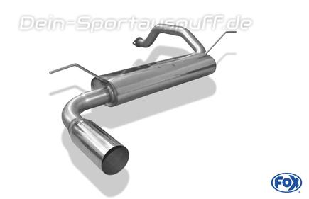 Fox Edelstahl Sportauspuff Honda Civic 5 u. 6 Typ EG EK 1x90mm rund scharf gerade