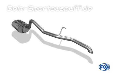 Fox Edelstahl Sportauspuff Mitsubishi L200 - K60T Bj.96-06 für Original-Endrohre