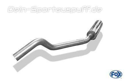 Fox Edelstahl Vorschalldämpfer Ø63,5mm-System Opel Astra F inkl. Gsi 16V CC Fließheck