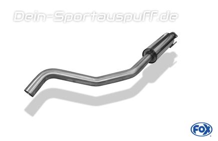 Fox Edelstahl Vorschalldämpfer Ø63,5mm-System Opel Astra F Caravan