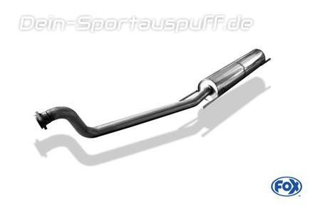 Fox Edelstahl Vorschalldämpfer Opel Astra G Stufenheck