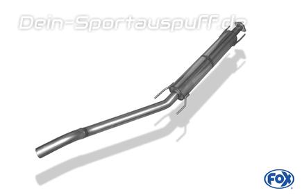 Fox Edelstahl Vorschalldämpfer Ø60mm-System Opel Astra G Stufenheck