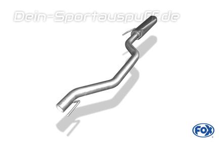 Fox Edelstahl Vorschalldämpfer Opel Vectra C inkl. GTS für Modelle mit waagerecht verbautem Kat