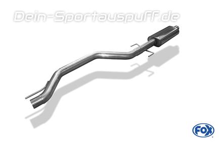Fox Edelstahl Vorschalldämpfer Opel Signum 2.8l