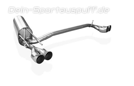 Fox Edelstahl Duplex Sportauspuff Opel Calibra A inkl. 4x4 2.0l 100kW 2.5l V6 2x76mm DTM rund scharf gerade