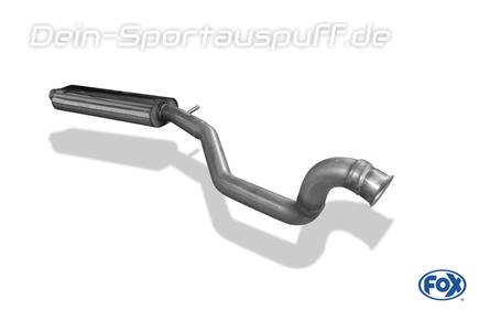 Fox Edelstahl Vorschalldämpfer Peugeot 206 RC