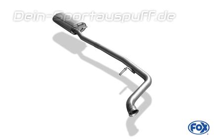 Fox Edelstahl Vorschalldämpfer Peugeot 406 Break 1.8l ab 2000