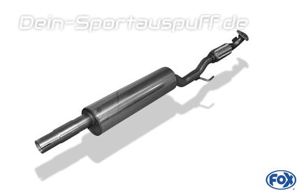 Fox Edelstahl Vorschalldämpfer VW Fox 1.4l