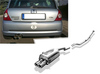 Fox Edelstahl Racing-Komplettanlage ab Kat. Renault Clio 2 Typ B 2.0l 16V 2x80mm rund eingerollt gerade mit Absorber