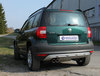Fox Edelstahl Sportauspuff-Komplettanlage ab Kat Skoda Yeti TDI 2x80mm rund eingerollt abgeschrägt mit Absorber