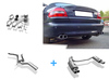 Fox Edelstahl Duplex Sportauspuff-Komplettanlage ab Kat Volvo C70 2x80mm rund eingerollt gerade