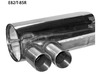 Bastuck Edelstahl Racing-Komplettanlage ab Kat BMW 1er E82 125i 2x85mm rund scharf gerade ohne Absorber