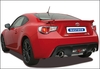 Bastuck Edelstahl Duplex Racing-Komplettanlage ab Kat Toyota GT86 u. Subaru BRZ je 100mm rund abgeschrägt