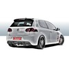 Remus Edelstahl Sportauspuff Mittig VW Golf 6 2x98mm Street Race rund inkl. Heckdiffusor in Carbon-Optik