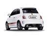 Akrapovic Edelstahl Duplex Sportauspuff Fiat Abarth 500C Cabrio je 1x115mm rund eingerollt abgeschrägt aus Titan