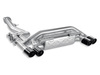 Akrapovic Titan Duplex Sportauspuff BMW 1er M Coupe E82 je 2x rund eingerollt abgeschrägt aus Carbon