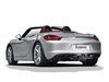 Akrapovic Titan Mittig Komplettanlage ab Kat Porsche Boxter S 981 2x rund eingerollt abgeschrägt