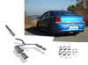 Fox Edelstahl Duplex Racing-Komplettanlage ab Kat Opel Vectra C OPC je 140x90mm oval eingerollt abgeschrägt