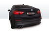 Remus Edelstahl Duplex Sportauspuff BMW X4 F26 je 2x84mm rund eingerollt schräg