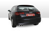 Remus Edelstahl Sportauspuff Audi A3 8V 2.0l TDI 2x84mm Carbon Race rund eingerollt abgeschrägt