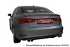 Remus Edelstahl Duplex Racing-Komplettanlage ab Kat Audi A3 8V 1.8l quattro Limousine inkl. Endrohren nach Wahl
