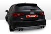 Remus Edelstahl Duplex Racing-Komplettanlage ab Kat Audi S3 8V u. Sportback inkl. Endrohrsatz nach Wahl