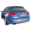 Remus Edelstahl Duplex Sportauspuff rechts links Audi S4 B8 Avant Typ 8K je 2x84mm rund eingerollt abgeschrägt