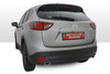 Remus Edelstahl Duplex Sportauspuff Mazda CX-5 inkl. Allrad ab 2013 je 120x74mm oval eingerollt abgeschrägt