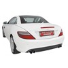 Remus Edelstahl Duplex Sportauspuff Mercedes SLK R172 SLK350 je 2x76mm rund eingerollt