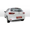 Remus Edelstahl Sportauspuff Seat Leon Typ 5F 1.2l TSI 1.4l TSI 2x84mm Carbon Race rund eingerollt abgeschrägt