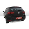 Remus Edelstahl Sportauspuff VW Golf 7 1.6TDI 2x84mm Carbon Race rund eingerollt abgeschrägt