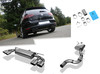 FOX Edelstahl Duplex Sportauspuffanlage ab Kat VW Golf 7 R je 2x115x85mm oval eingerollt abgeschrägt