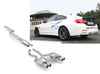 Eisenmann Edelstahl Duplex Sportauspuff-Komplettanlage ab Kat BMW 4er M4 F82 Coupe F83 Cabrio je 2x90mm rund eloxiert