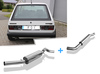FOX Edelstahl Sportauspuff-Komplettanlage ab Kat. VW Golf 1 GTI 63mm rund scharf