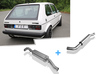 FOX Edelstahl Sportauspuff-Komplettanlage ab Kat. VW Golf 1 GTI 63mm rund scharfkantig gerade