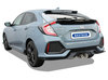Bastuck Edelstahl Ø70mm Racing-Komplettanlage ab Kat Honda Civic 10 Typ FK 1.5l Turbo ab Bj.17 2x100mm rund doppelwandig