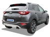 Bastuck Edelstahl Racing-Komplettanlage ab Kat Kia Stonic Benziner 2x63mm rund scharf abgeschrägt