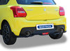 Bastuck Edelstahl Duplex Sportauspuff-Komplettanlage ab Kat mit Klappensteuerung Suzuki Swift Sport 5 Typ AZ je 100mm rund doppelwandig