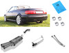 Fox Edelstahl Sportauspuff-Komplettanlage ab Kat Audi 80/90 89 B3 Coupe 2.6l 2.8l bis Bj.07/94 2x76mm rund scharf