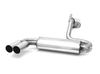 Fox Edelstahl Sportauspuff-Komplettanlage ab Kat Audi 80/90 quattro (89) Limousine/Coupe 2x76mm rund scharf gerade