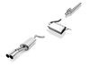 Fox Edelstahl Sportauspuff-Komplettanlage ab Kat Audi A4 B5 Limousine/Avant 2.4l + 2.8l 2x76mm rund scharf gerade